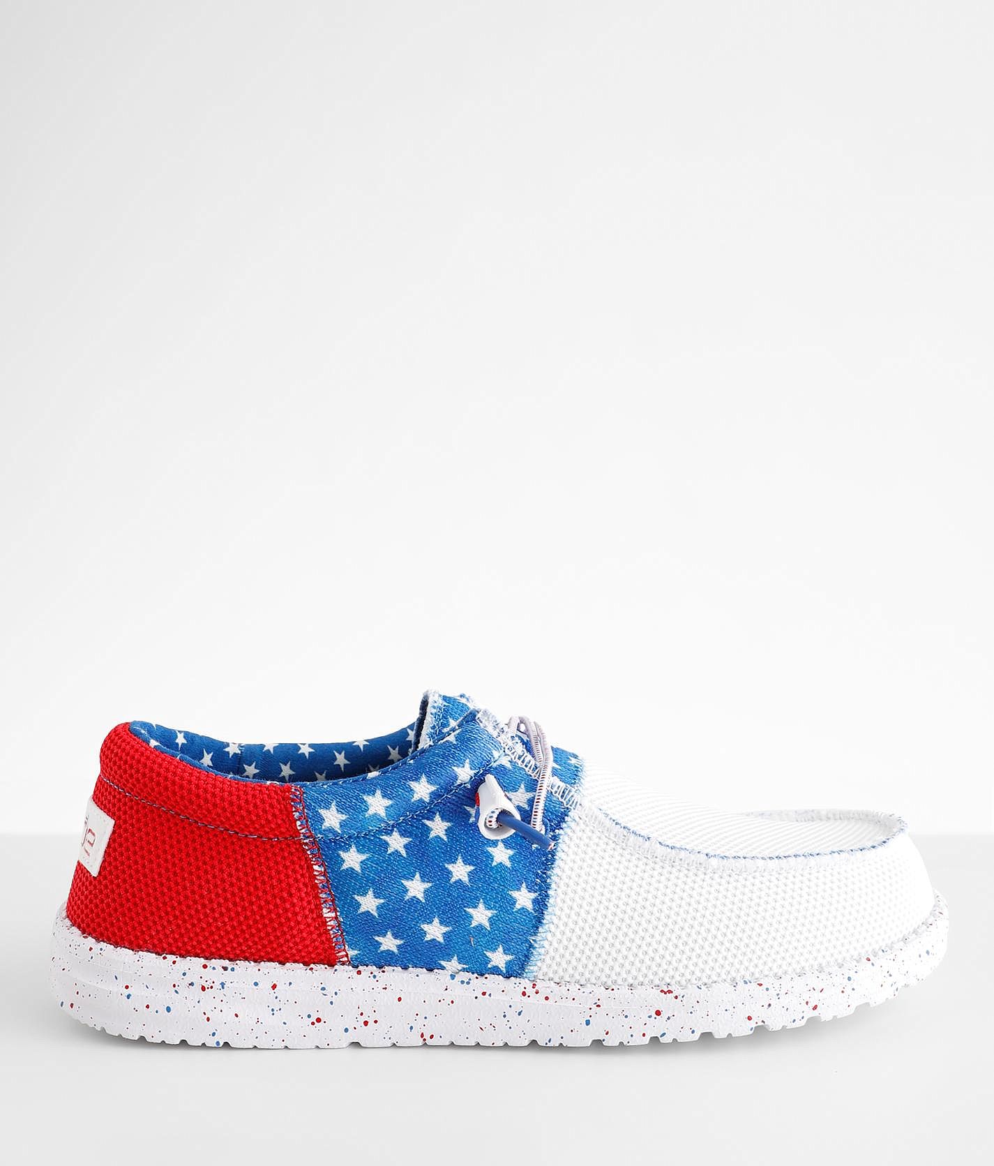 NWT Hey Dude Wally Sox Tri American Pride Mens Shoes HEY DUDE Wally Tri Sox American Pride Patriotic Mens Size 10  main image 4