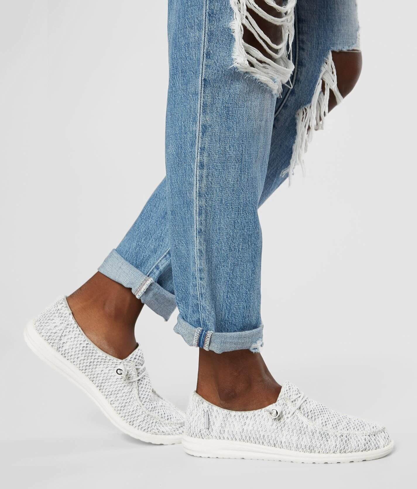 Wendy Sox Dames Instappers Stone White HD40078-1KA