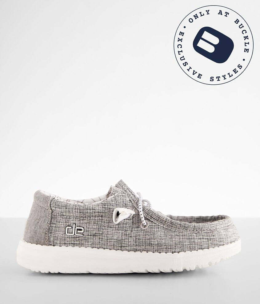 Boys - Hey Dude Wally Linen Shoe front view
