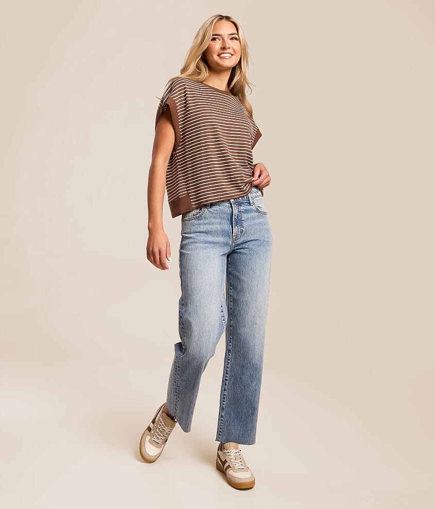 Sloane Cropped Classic Straight Stretch Jean