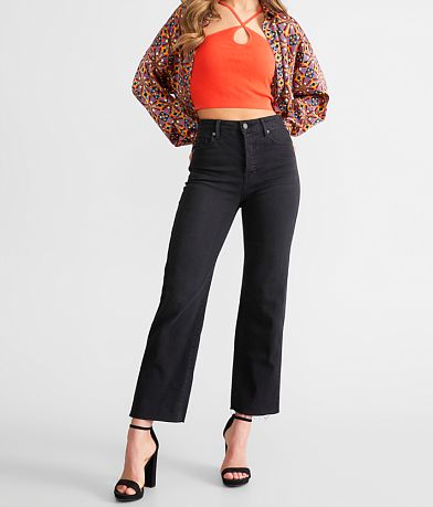 HIDDEN Tracey Cropped Wide Leg Jean front view