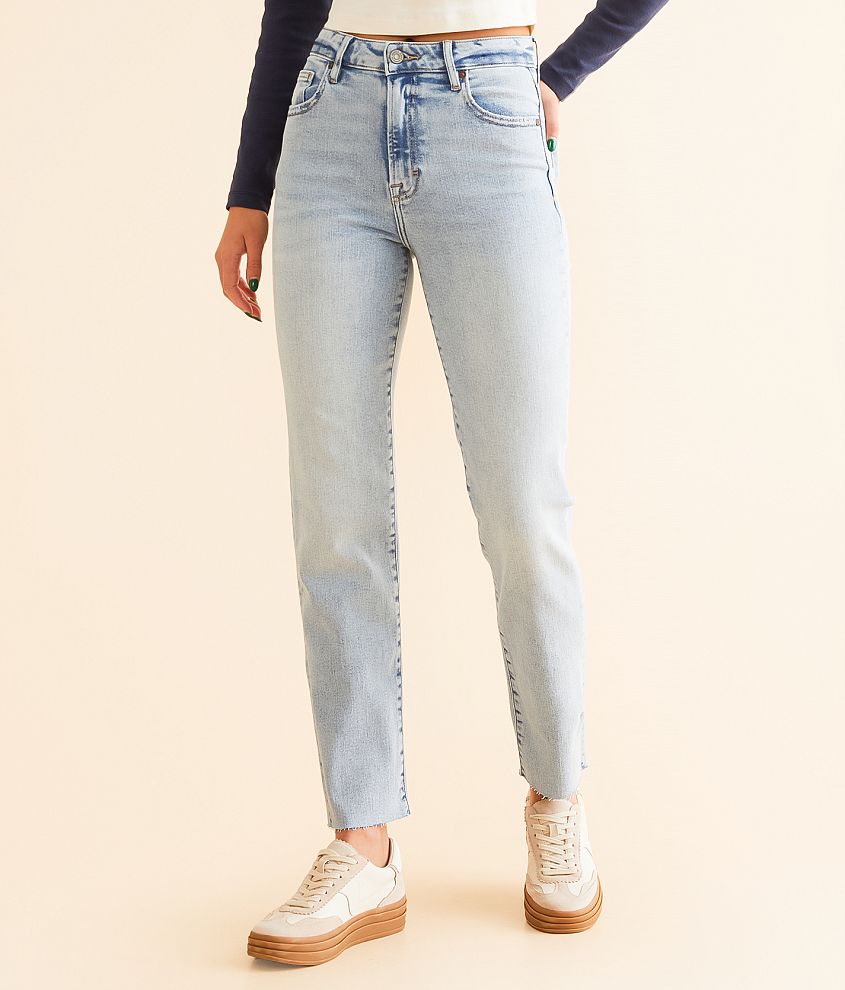 HIDDEN Tracey Cropped Straight Stretch Jean front view