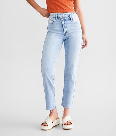 HIDDEN Tracey Cropped Straight Stretch Jean front view