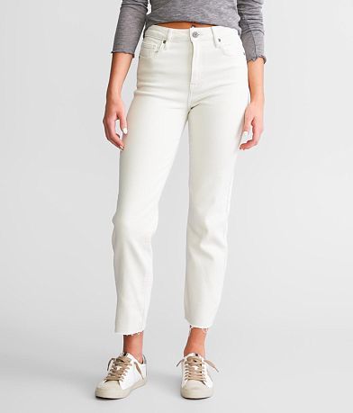 HAPPI WHITE FRAYED CROPPED FLARE – HIDDEN JEANS