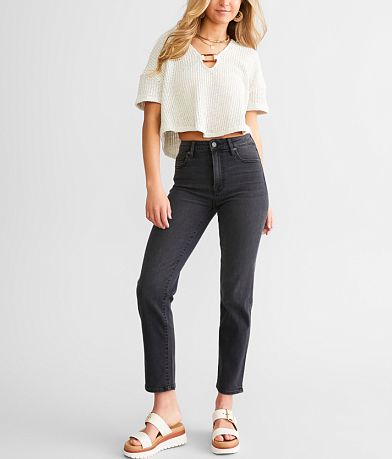 HIDDEN Tracey Cropped Straight Jean front view