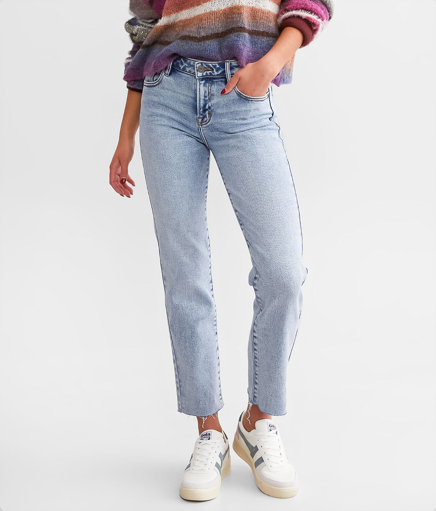 HIDDEN Chloe Cropped Straight Stretch Jean - Women's Jeans in