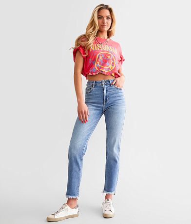 HIDDEN Tracey Cropped Straight Jean misc detail 1 view