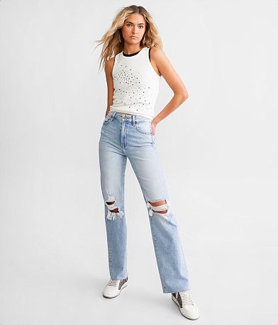 HIDDEN Ella Classic Straight Stretch Jean misc detail 2 view