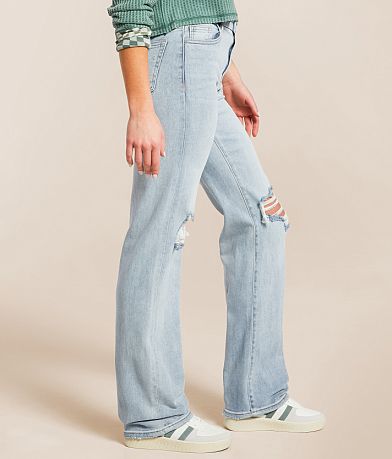 HIDDEN Ella Classic Straight Stretch Jean FULL_LEFT_SIDE