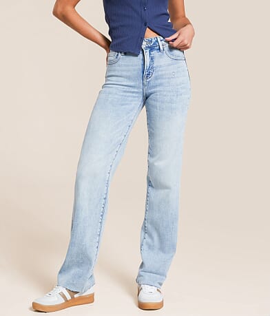 HIDDEN Ella Classic Straight Stretch Jean front view