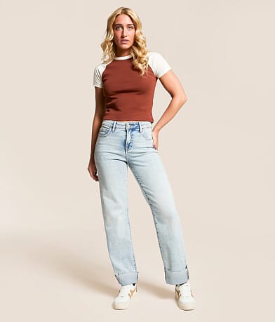 HIDDEN Ella Classic Straight Stretch Jean front view