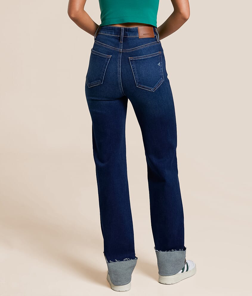 Ella Classic Straight Stretch Cuffed Jean - thumbnail 3