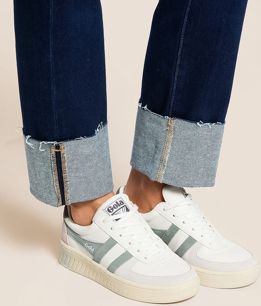 Chloe Cropped Straight Stretch Cuffed Jean