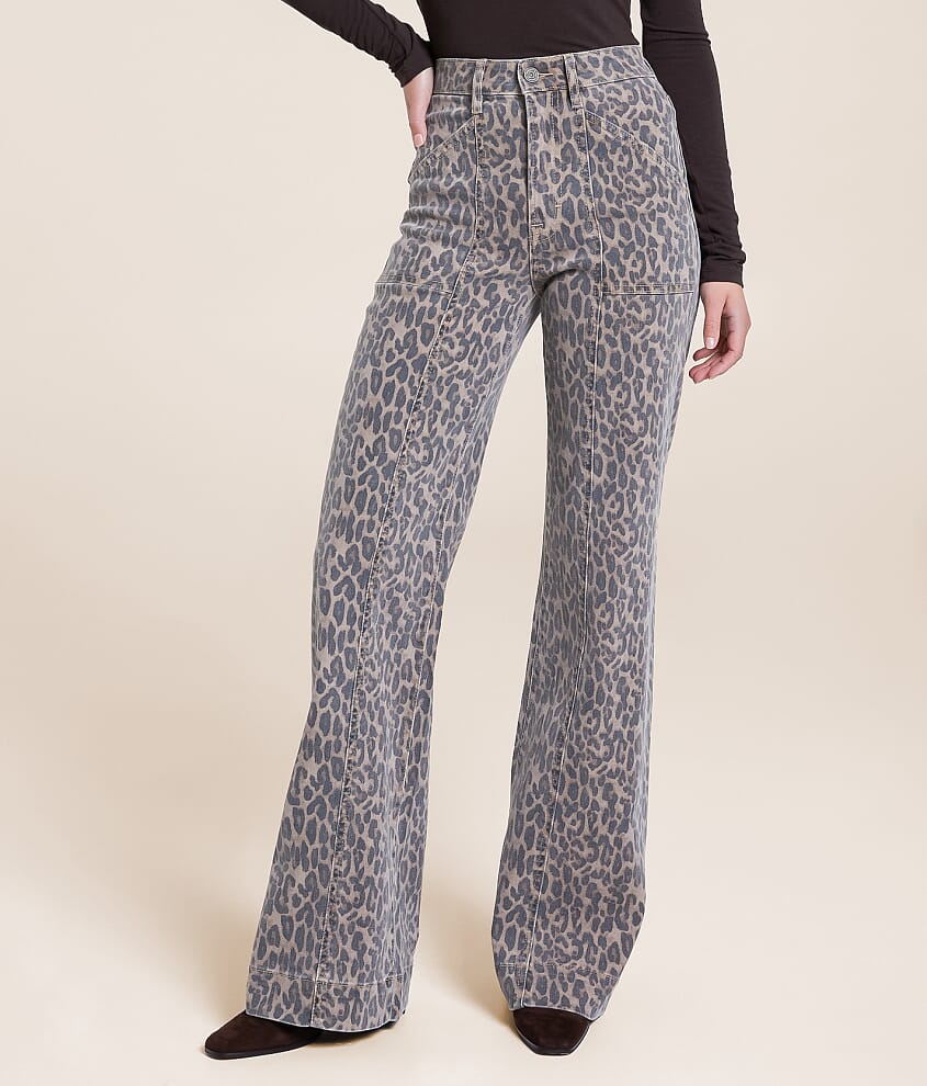 Happi Cheetah Flare Stretch Jean