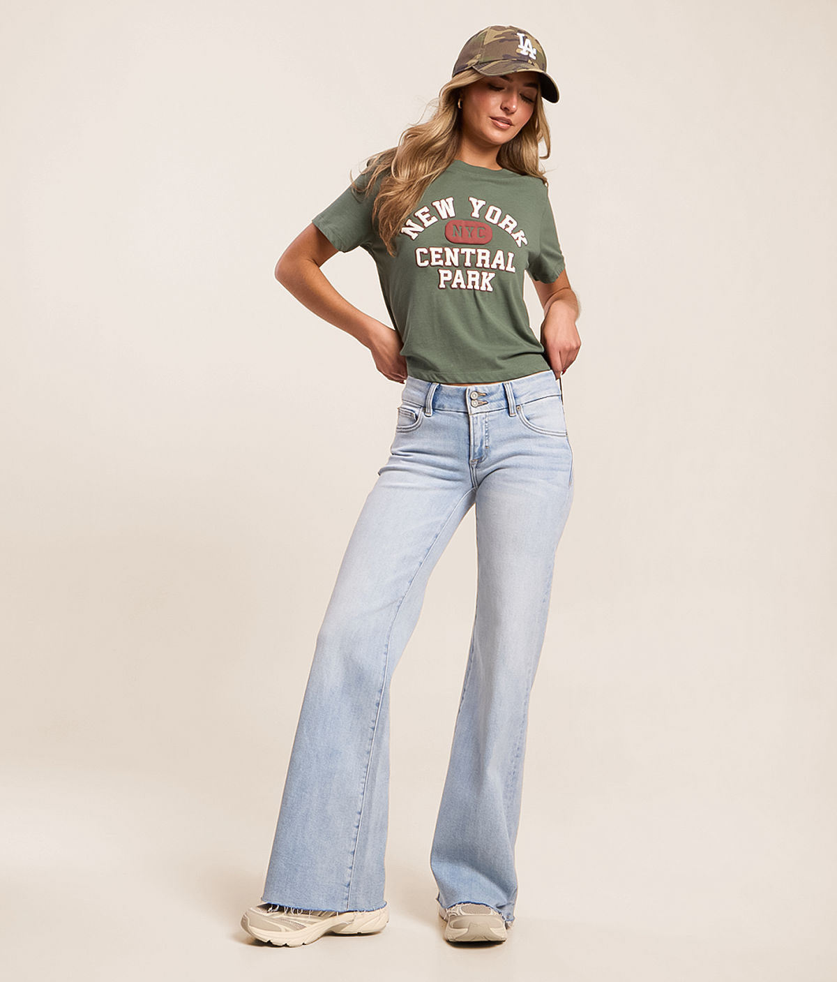 HIDDEN Happi Comfort Flare Stretch Jean — Mickinley Beach by Buckle