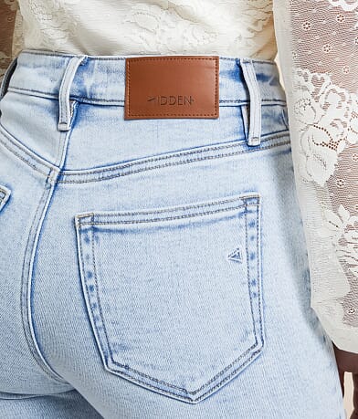 HIDDEN Ella Cropped Straight Stretch Jean back pocket view