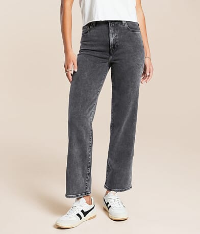HIDDEN Ella Cropped Classic Straight Stretch Jean front view