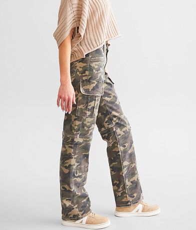 HIDDEN Tracey Camo Cargo Straight Stretch Jean FULL_LEFT_SIDE