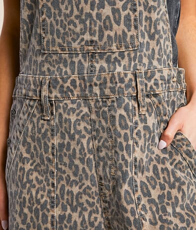 HIDDEN Dylan Cheetah Baggy Denim Overalls MISC_DETAIL_1