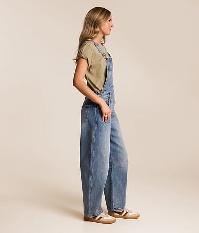 Dylan Barrel Denim Stretch Overalls thumbnail 3