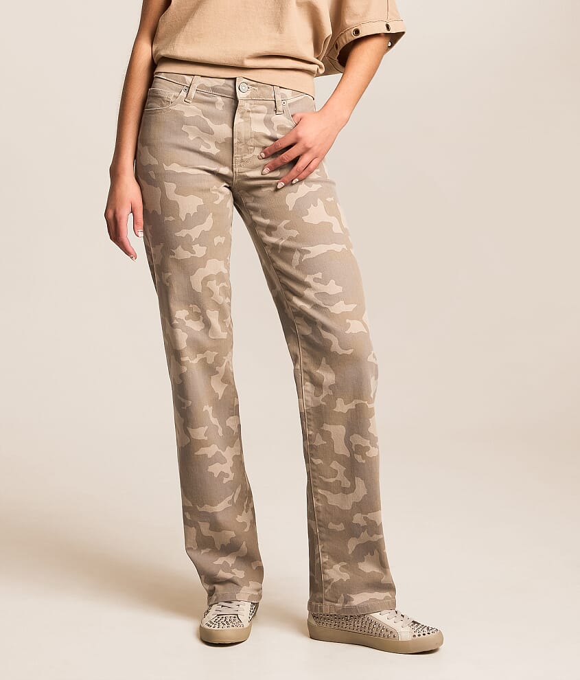 Ella Camo Classic Straight Stretch Jean