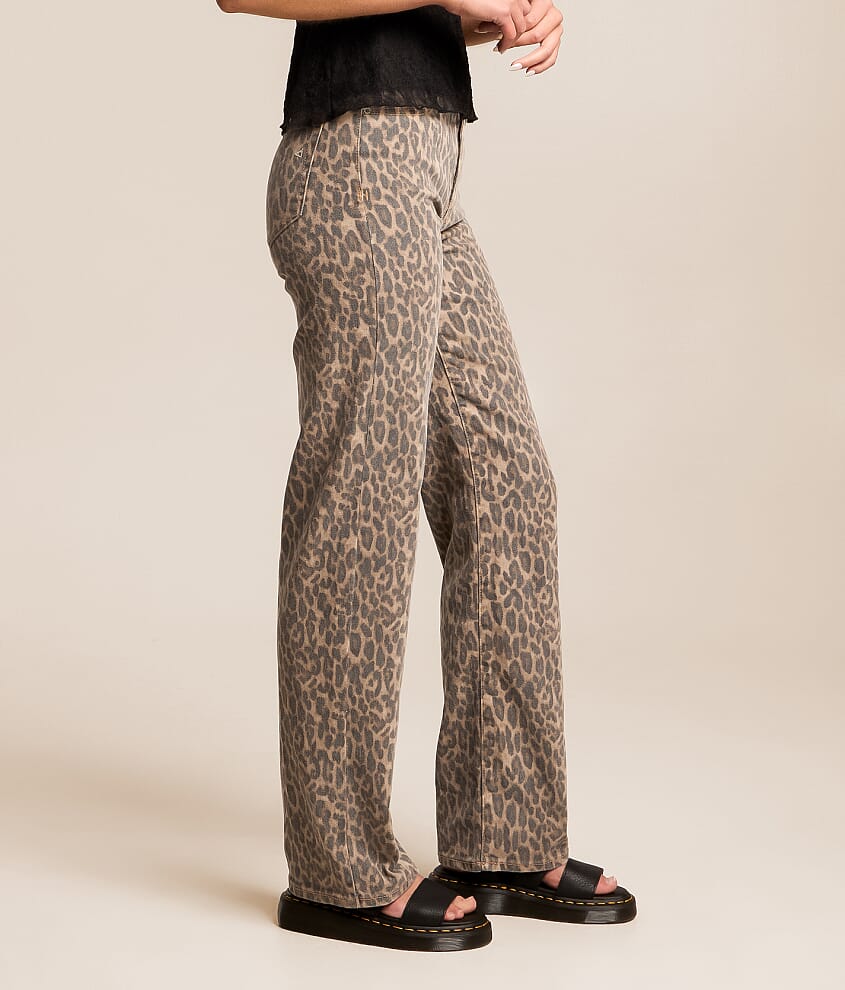 Sloane Cheetah Classic Straight Stretch Jean - thumbnail 3