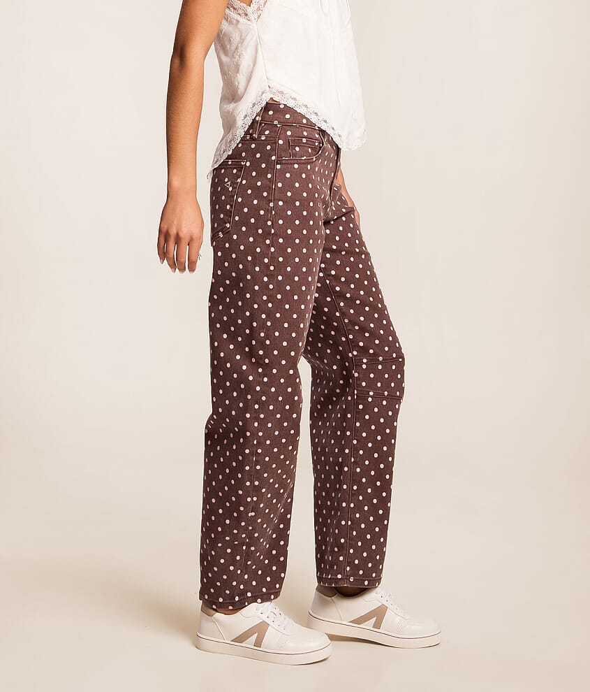 Sloane Polka Dot Barrel Stretch Jean thumbnail 3