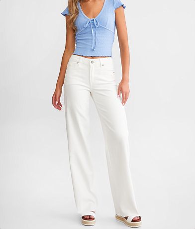 HIDDEN Logan High Rise Dad Jean front view