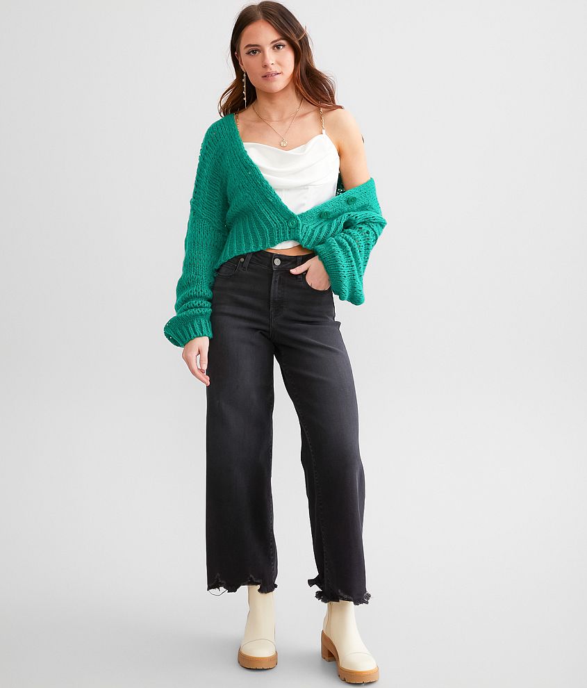 Nori Cropped Wide Leg Jean
