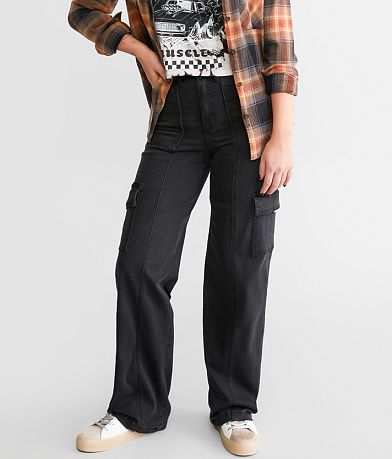 HIDDEN Logan Dad Cargo Stretch Jean front view