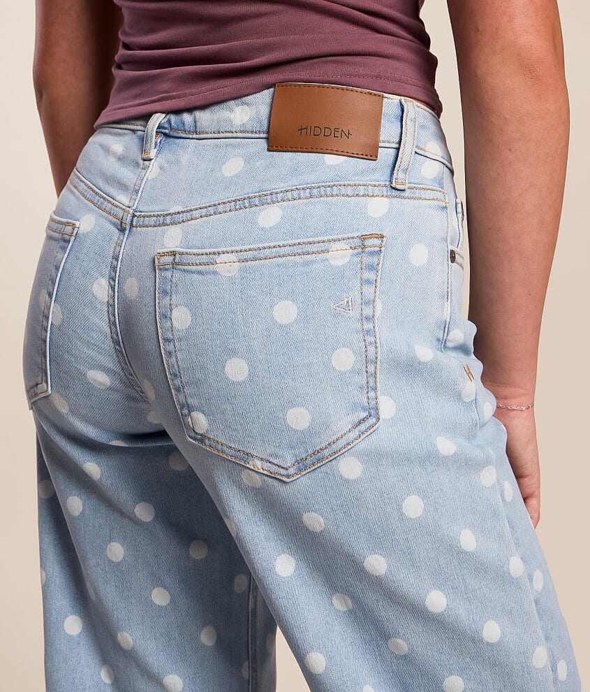 Blake Polka Dot Barrel Stretch Jean