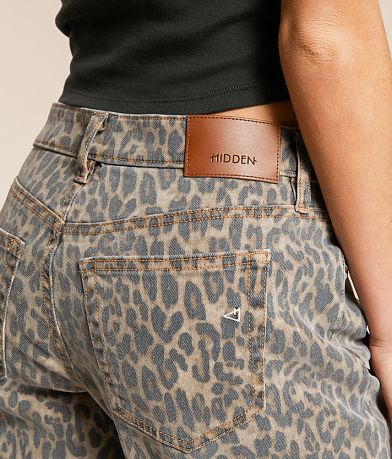 HIDDEN Alyx Cheetah Print Low Slung Baggy Stretch Jean BACK_POCKET