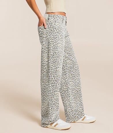 HIDDEN Alyx Low Slung Baggy Cheetah Stretch Jean full right side view