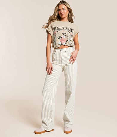 HIDDEN Logan Striped Dad Stretch Jean front view