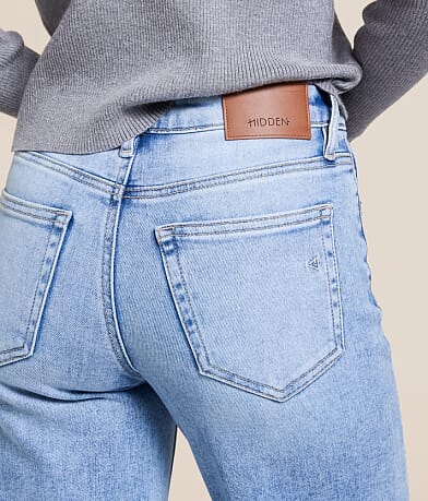 HIDDEN Logan Rhinestone Dad Stretch Jean - Women's Jeans in Light ...