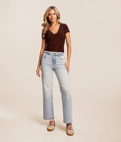 Sloane Cropped Classic Straight Stretch Jean