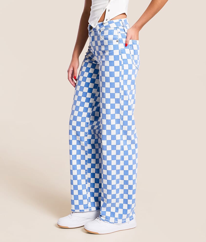 Logan Dad Checkered Stretch Jean