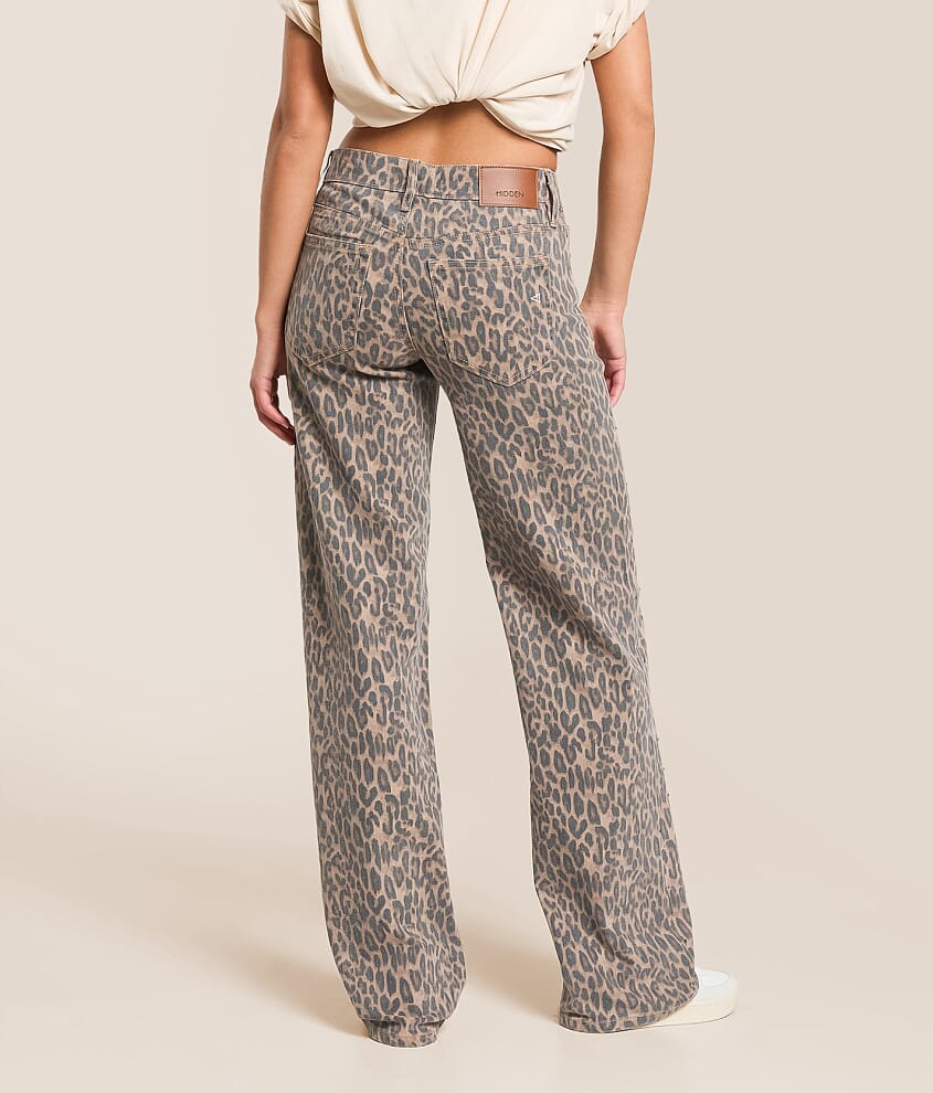 Blake Dad Cheetah Rhinestone Stretch Jean