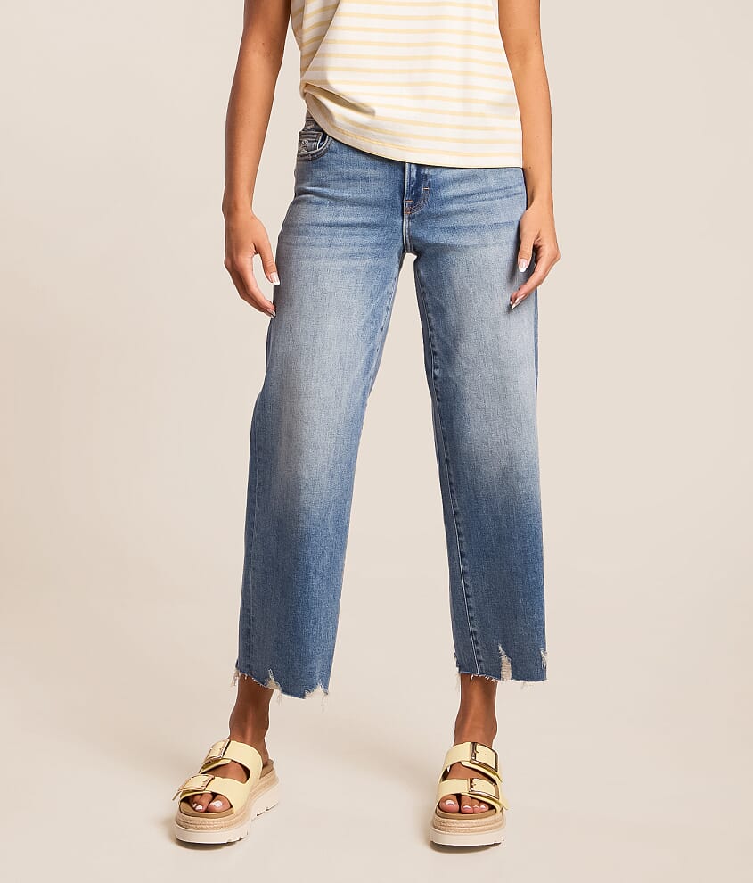 Sloane Cropped Wide Leg Stretch Jean