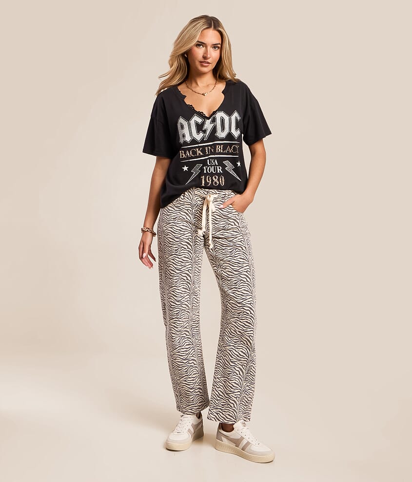 Blake Zebra Print Barrel Stretch Jean