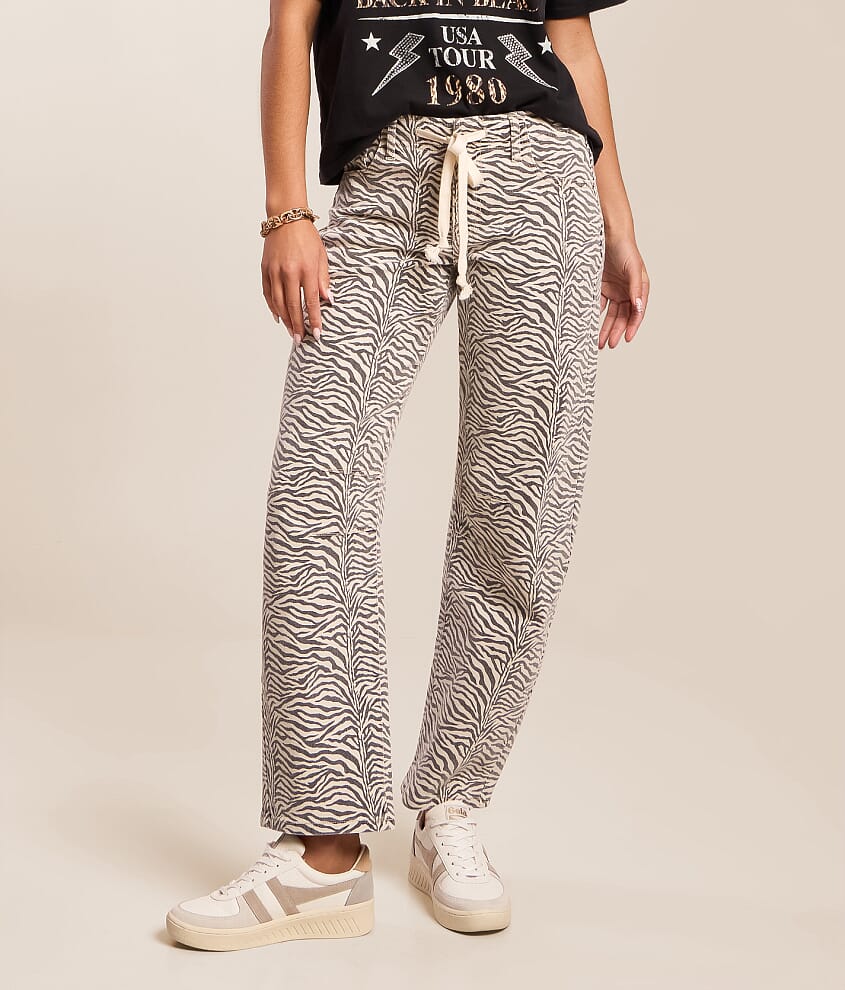 Blake Zebra Print Barrel Stretch Jean