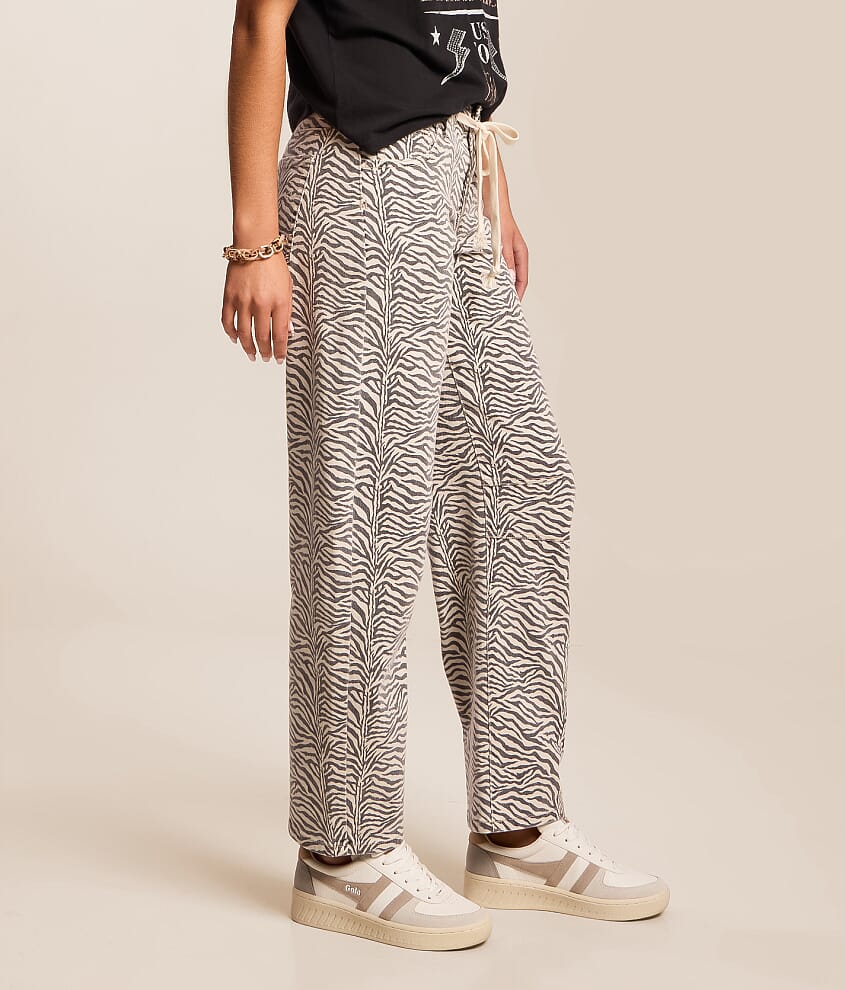 Blake Zebra Print Barrel Stretch Jean