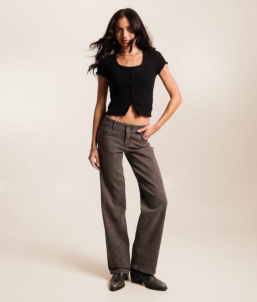 Tatum Snake Print Dad Stretch Jean
