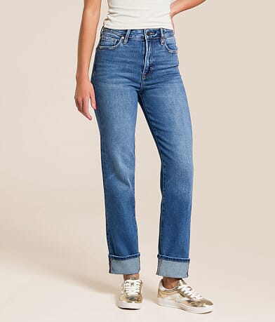 Tracey Cropped Straight Stretch Cuffed Jean thumbnail 2