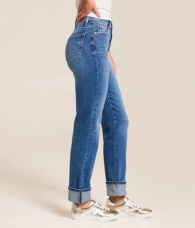 Tracey Cropped Straight Stretch Cuffed Jean thumbnail 3