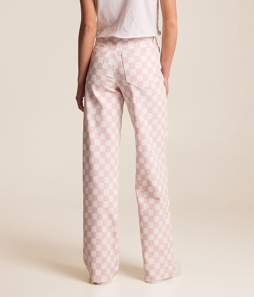 Sloane Dad Checker Print Stretch Jean - thumbnail 4