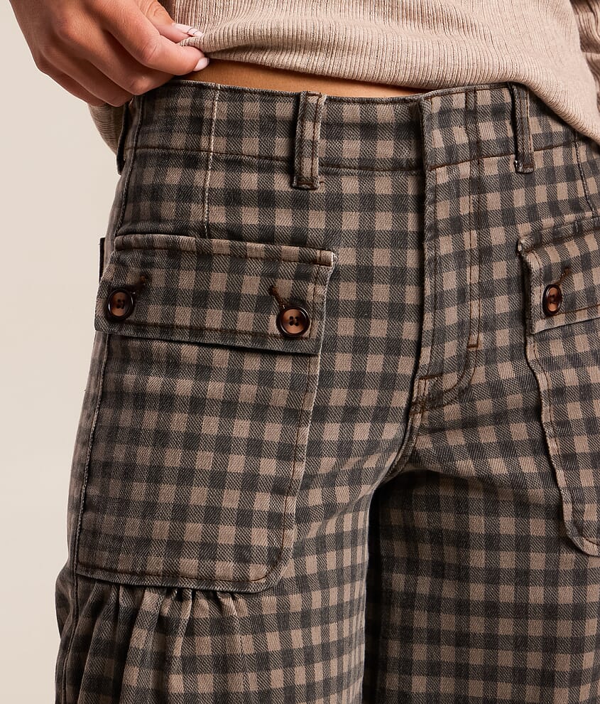 Sloane Gingham Balloon Stretch Jean