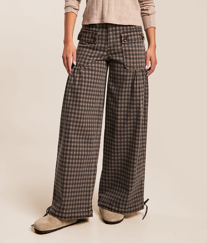 Sloane Gingham Balloon Stretch Jean