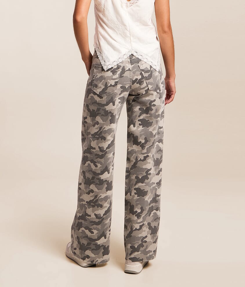 Sloane Ultra Wide Leg Camo Stretch Jean thumbnail 4