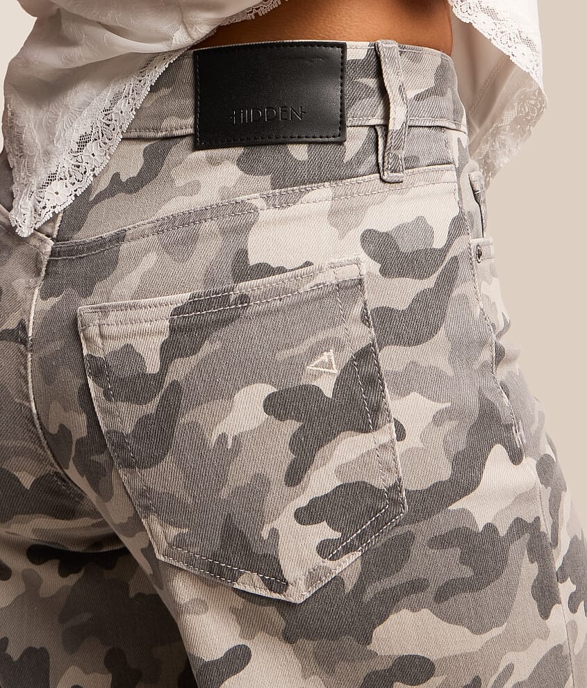 Sloane Ultra Wide Leg Camo Stretch Jean thumbnail 5